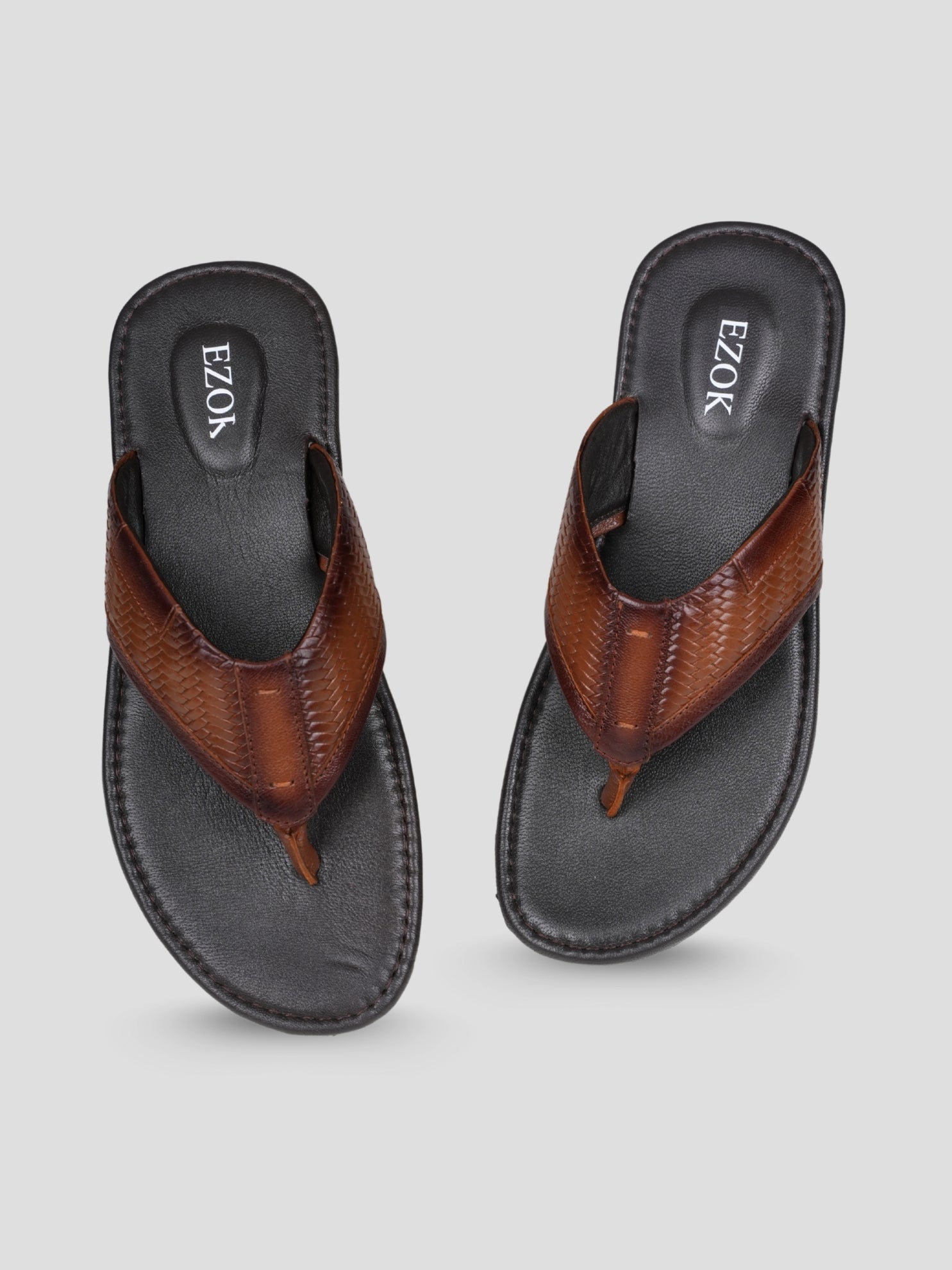 Ezok Men’s Leather Sandals Stylish & Comfortable Summer Sandals